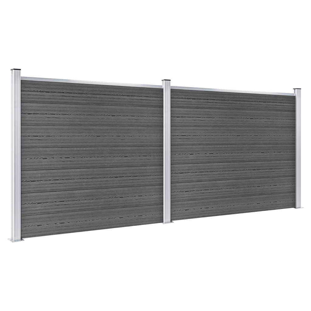 Zaunelement Set Wpc 353X146 Cm