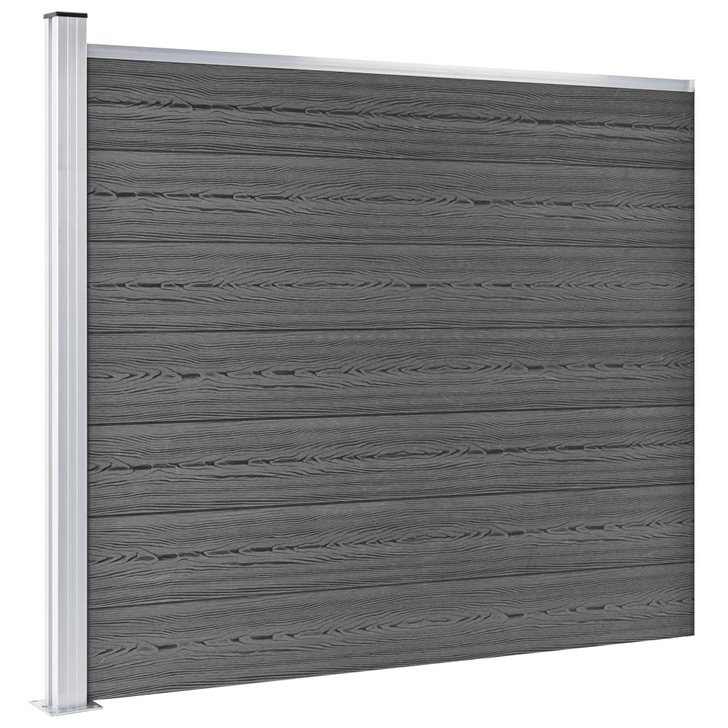 Zaunelement Set Wpc 353X146 Cm