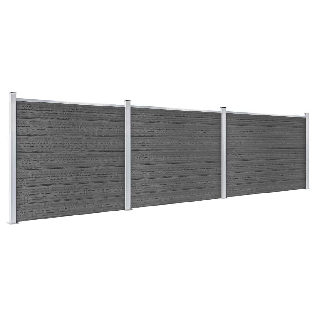 Zaunelement Set Wpc 526X146 Cm