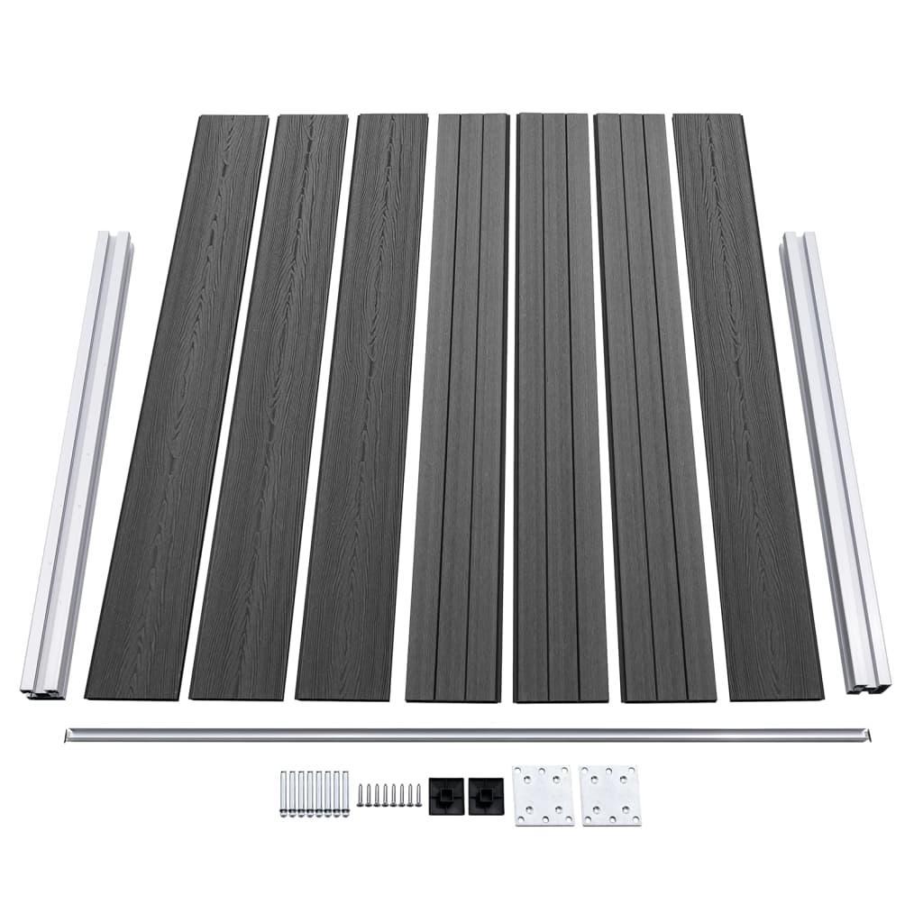Zaunelement Set Wpc 526X146 Cm