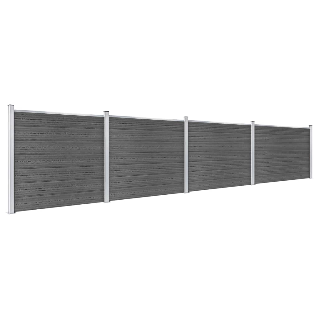 Zaunelement Set Wpc 699X146 Cm