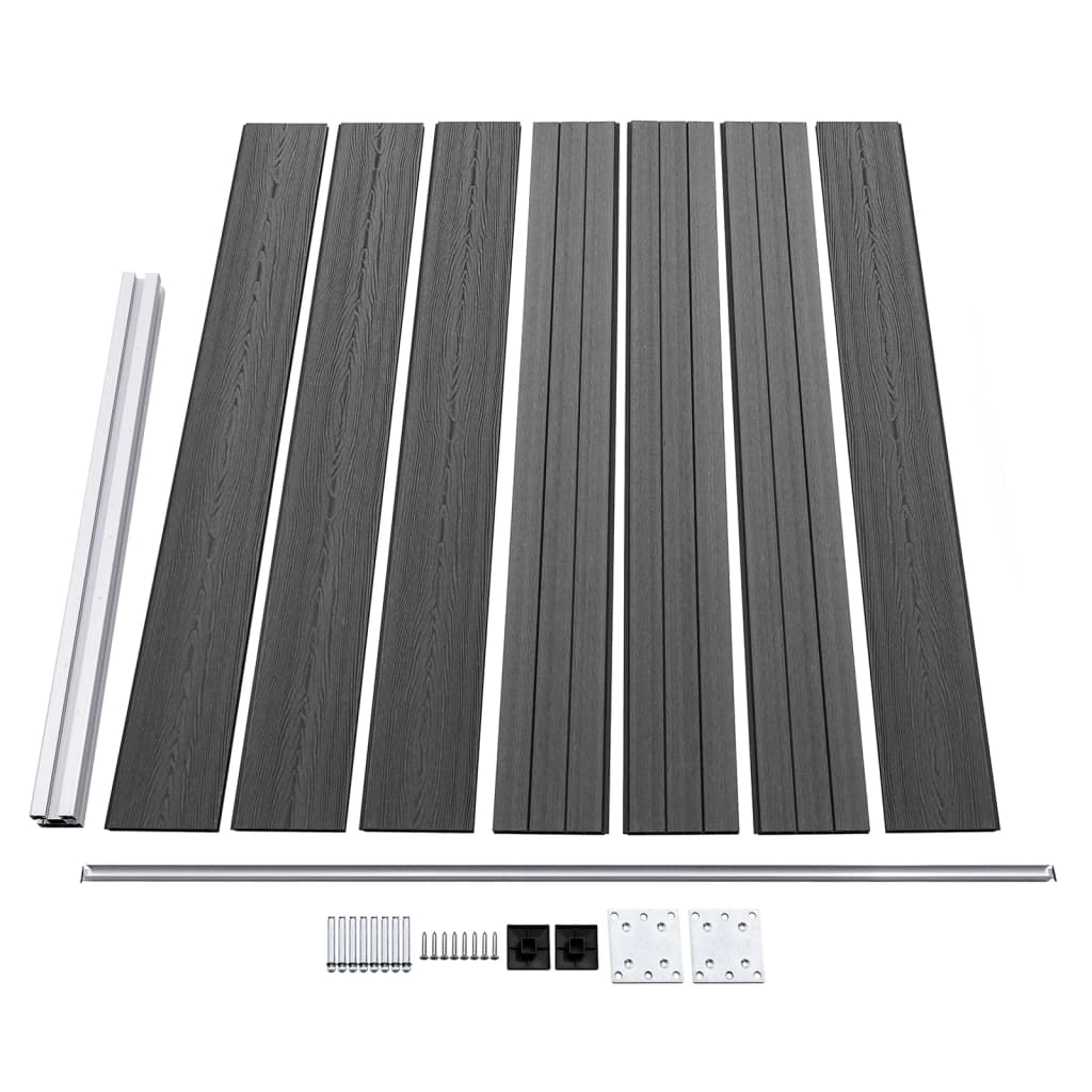Zaunelement Set Wpc 872X146 Cm