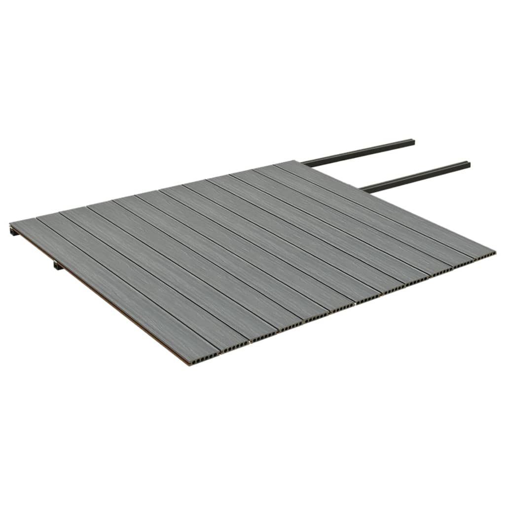 Wpc Terrassendielen Mit Zubehör Braun Und Grau