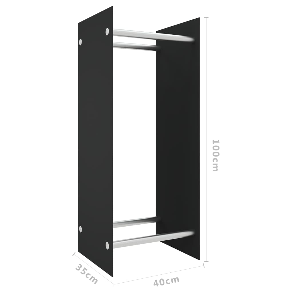 Brennholzregal 40X35X100 Cm Hartglas