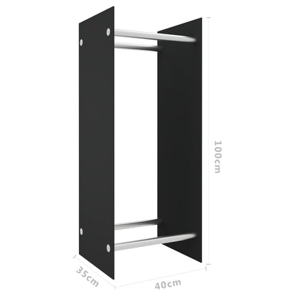 Brennholzregal 40X35X100 Cm Hartglas