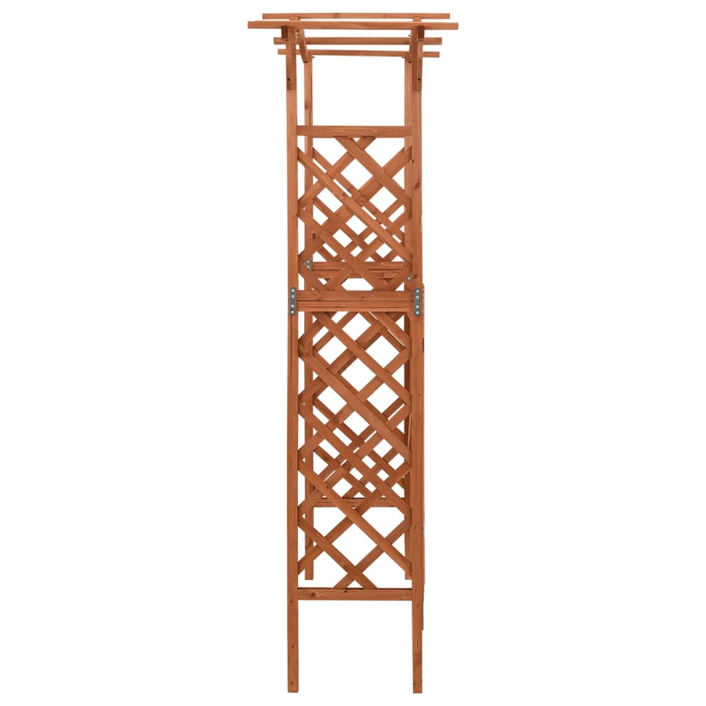 Pergola Mit Tor 116X40X204 Cm Massivholz Tanne