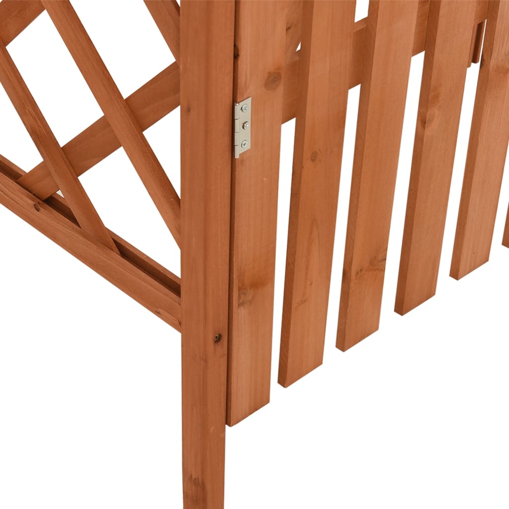 Pergola Mit Tor 116X40X204 Cm Massivholz Tanne