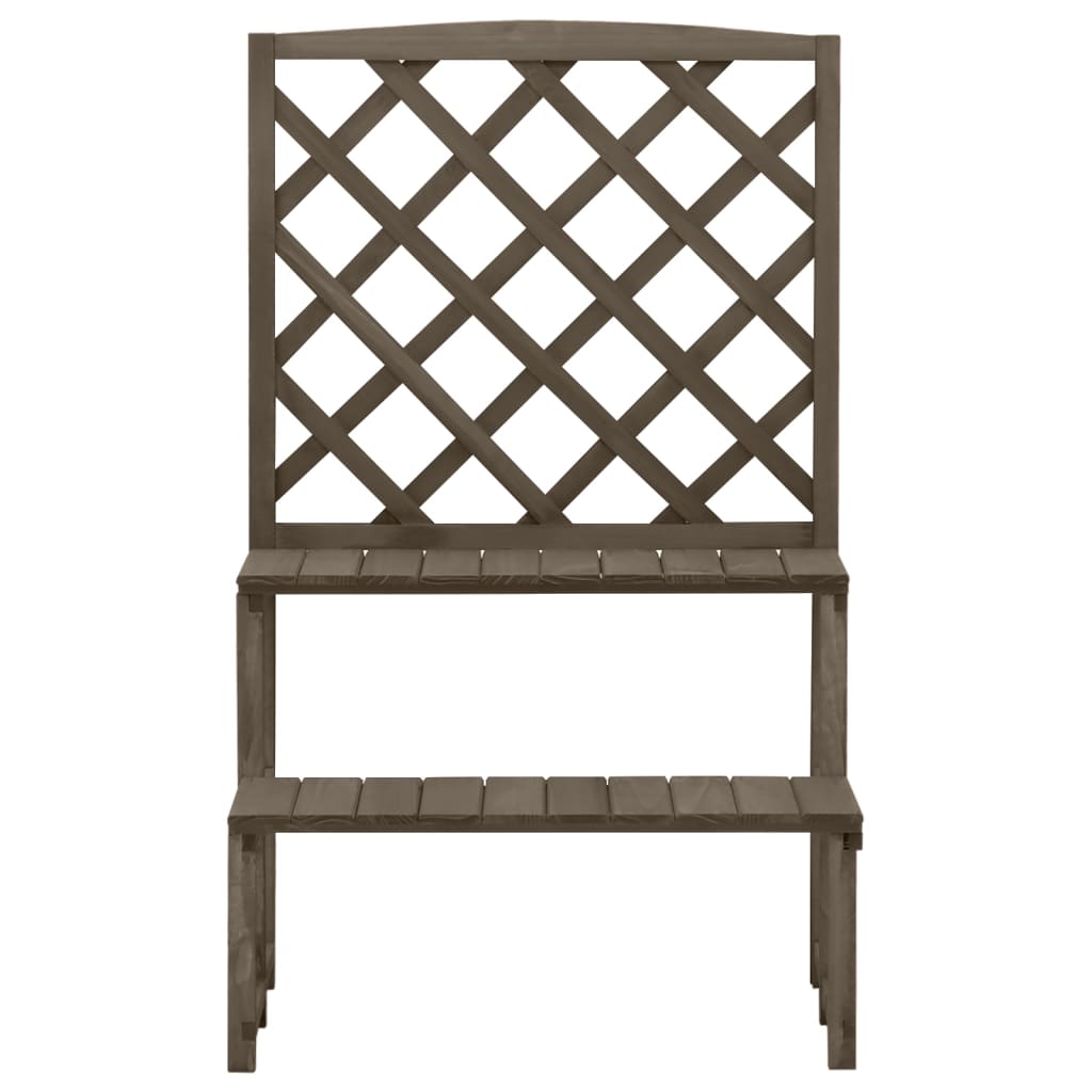 Blumentreppe Mit Rankgitter 70X42X115Cm Massivholz Tanne