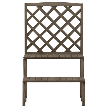 Blumentreppe Mit Rankgitter 70X42X115Cm Massivholz Tanne