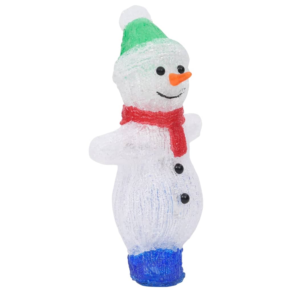 Led-Weihnachtsfigur Schneemann Acryl Indoor Und Outdoor 30 Cm