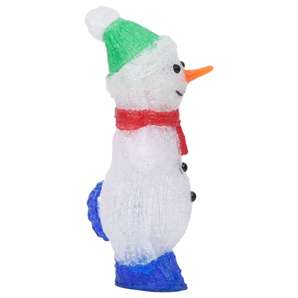 Led-Weihnachtsfigur Schneemann Acryl Indoor Und Outdoor 30 Cm