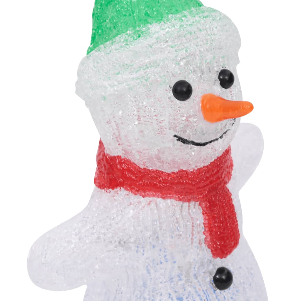 Led-Weihnachtsfigur Schneemann Acryl Indoor Und Outdoor 30 Cm