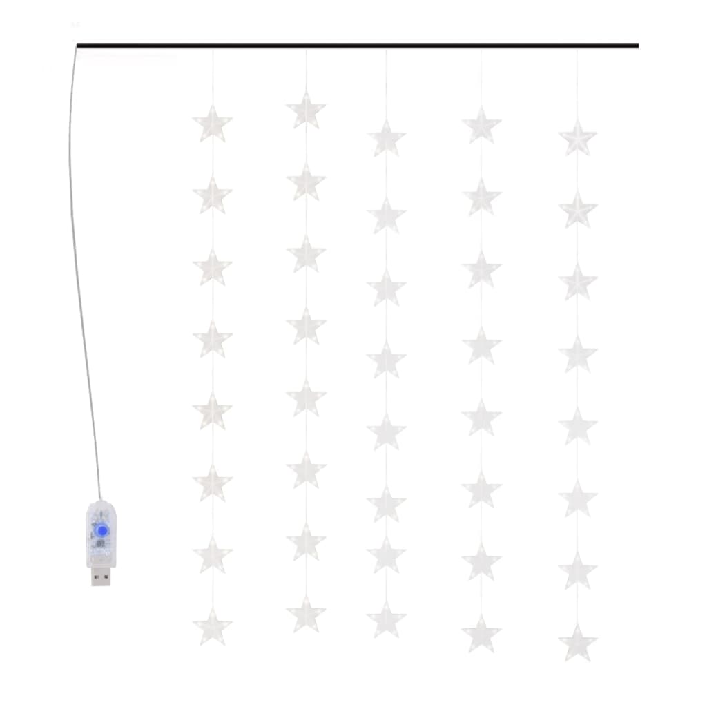 Led Sternenvorhang Lichterkette 200 Led Bunt 8 Funktionen