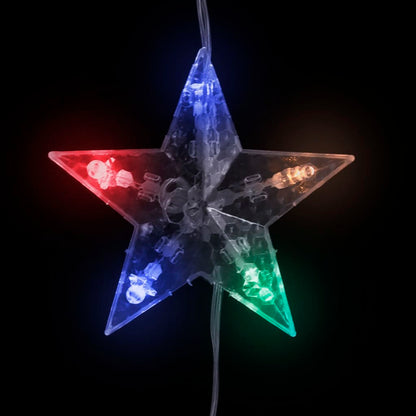 Led Sternenvorhang Lichterkette 200 Led Bunt 8 Funktionen