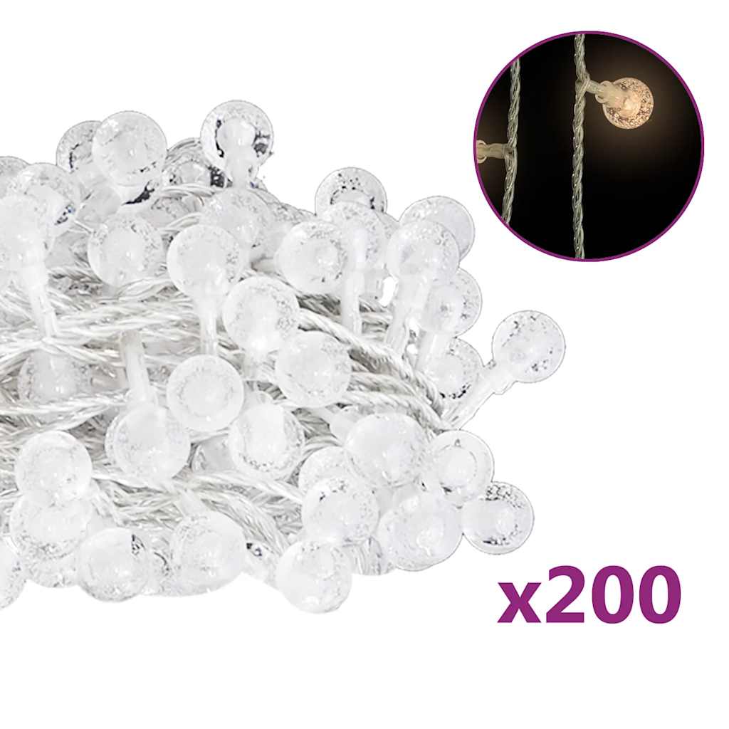 Lichterkette Kugeln 20 M 200 Led 8 Funktionen