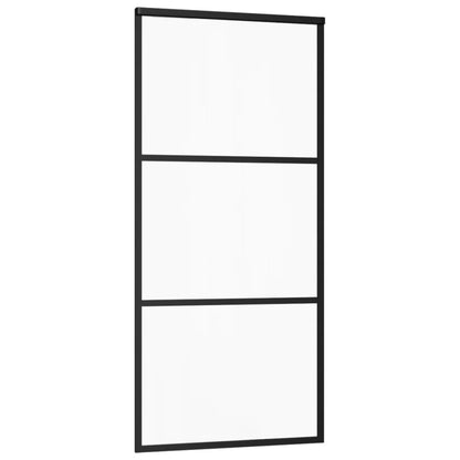 Schiebetür Esg-Glas Und Aluminium Schwarz