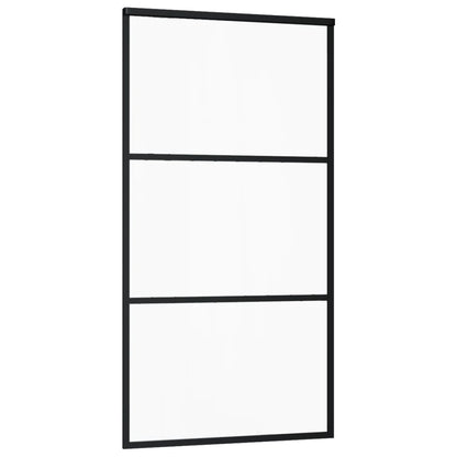 Schiebetür Esg-Glas Und Aluminium Schwarz