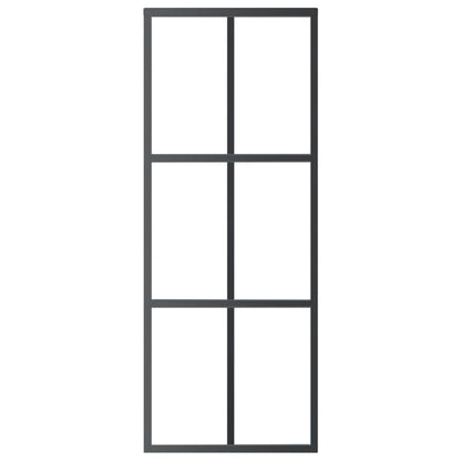 Schiebetür Esg-Glas Und Aluminium Schwarz