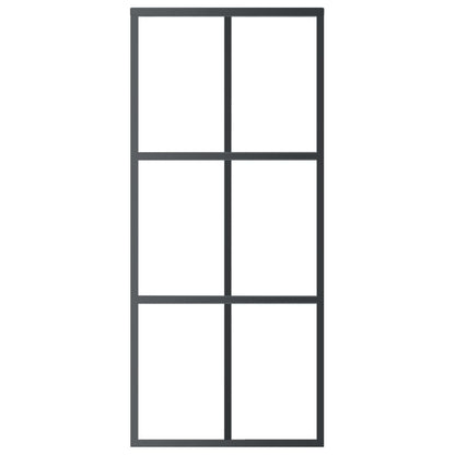 Schiebetür Esg-Glas Und Aluminium Schwarz