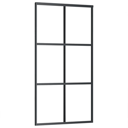 Schiebetür Esg-Glas Und Aluminium Schwarz