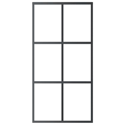 Schiebetür Esg-Glas Und Aluminium Schwarz