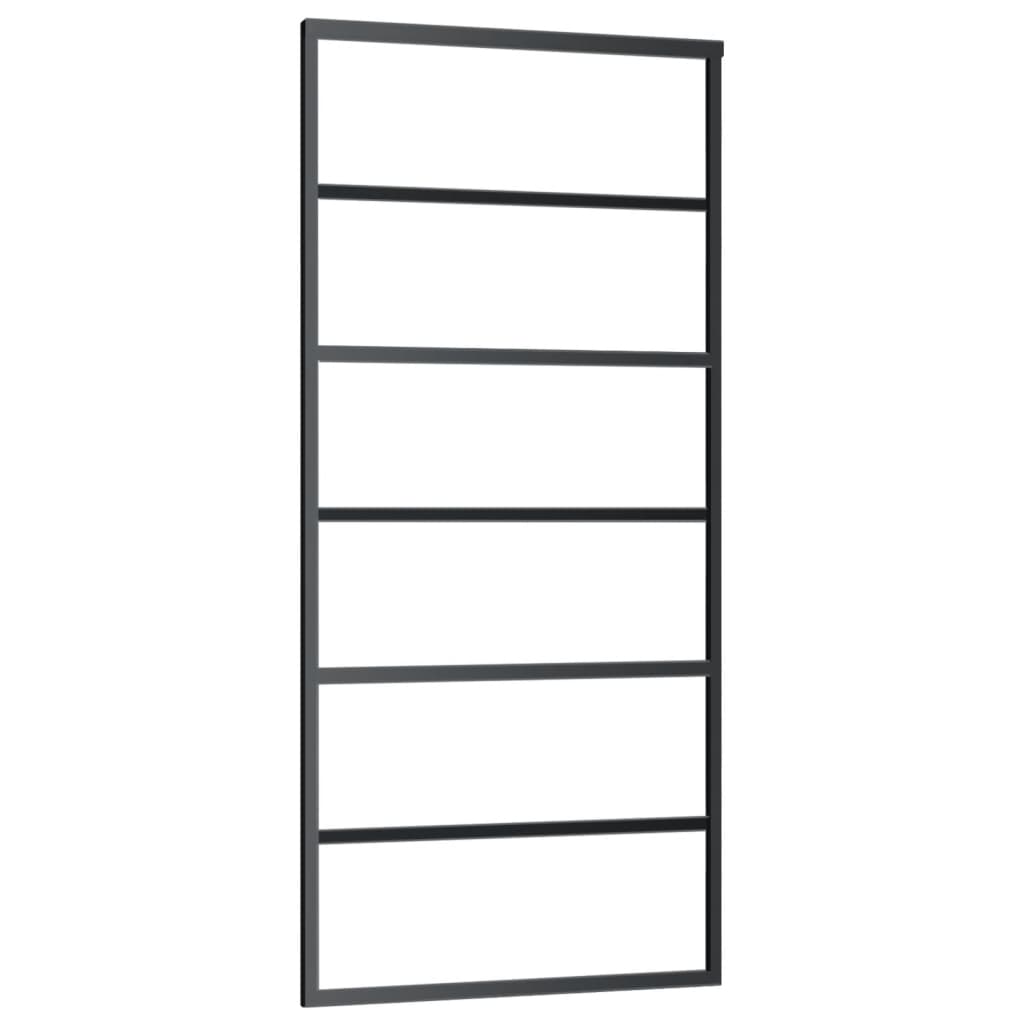 Schiebetür Esg-Glas Und Aluminium Schwarz