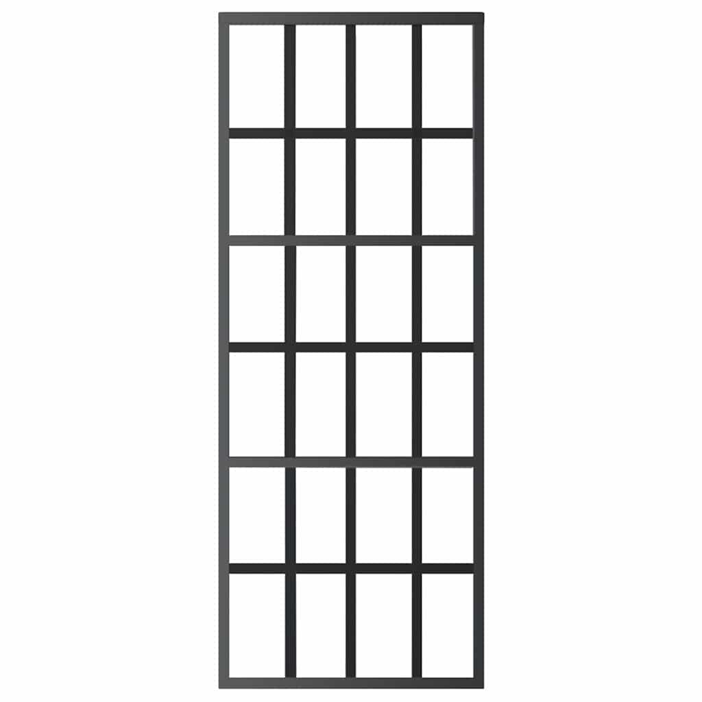 Schiebetür Esg-Glas Und Aluminium Schwarz