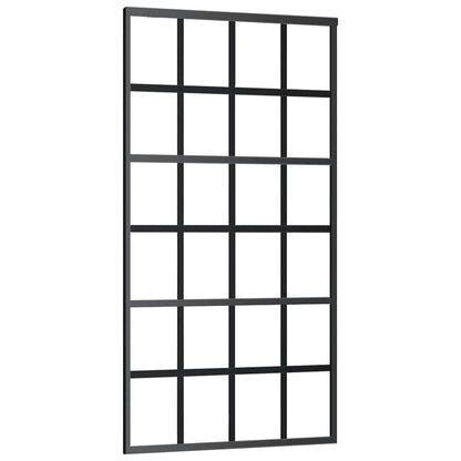 Schiebetür Esg-Glas Und Aluminium Schwarz