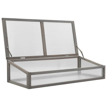 Hochbeet Mit Gewächshaus 110X54X120 Cm Massivholz Tanne