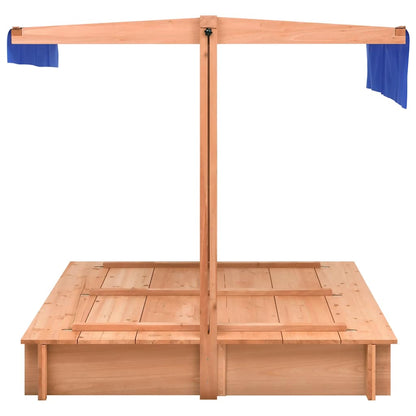 Sandkasten Mit Dach Tannenholz 112X112X112 Cm