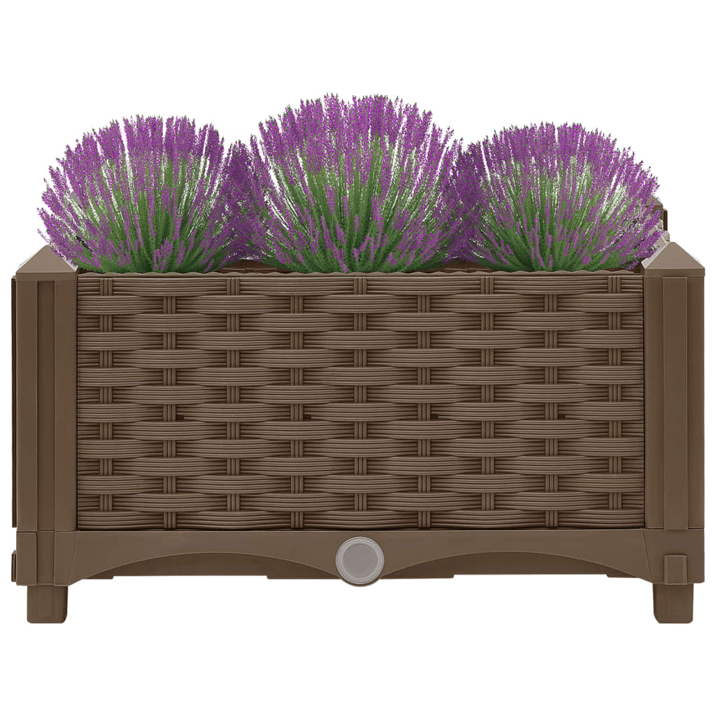 Hochbeet 40X40X23 Cm Polypropylen Braun