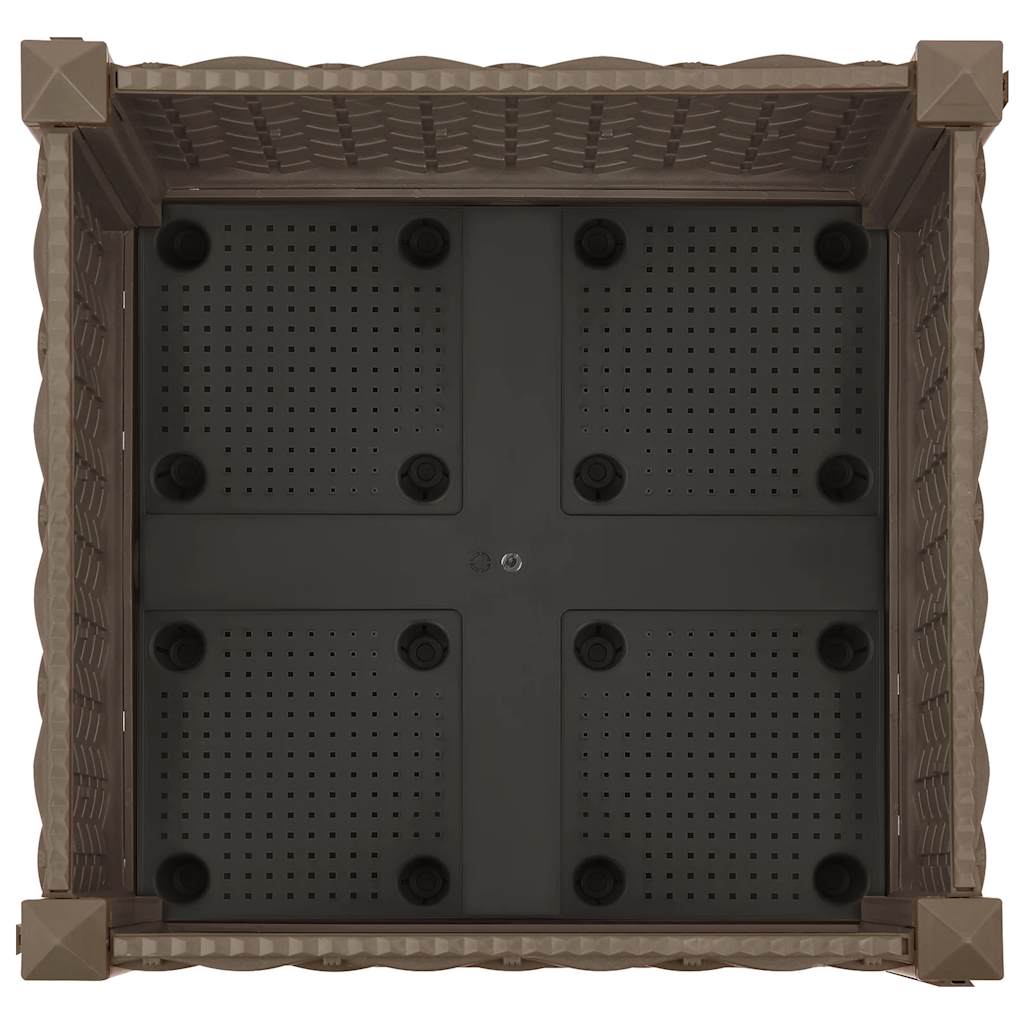 Hochbeet 40X40X23 Cm Polypropylen Braun