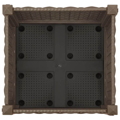 Hochbeet 40X40X23 Cm Polypropylen Braun