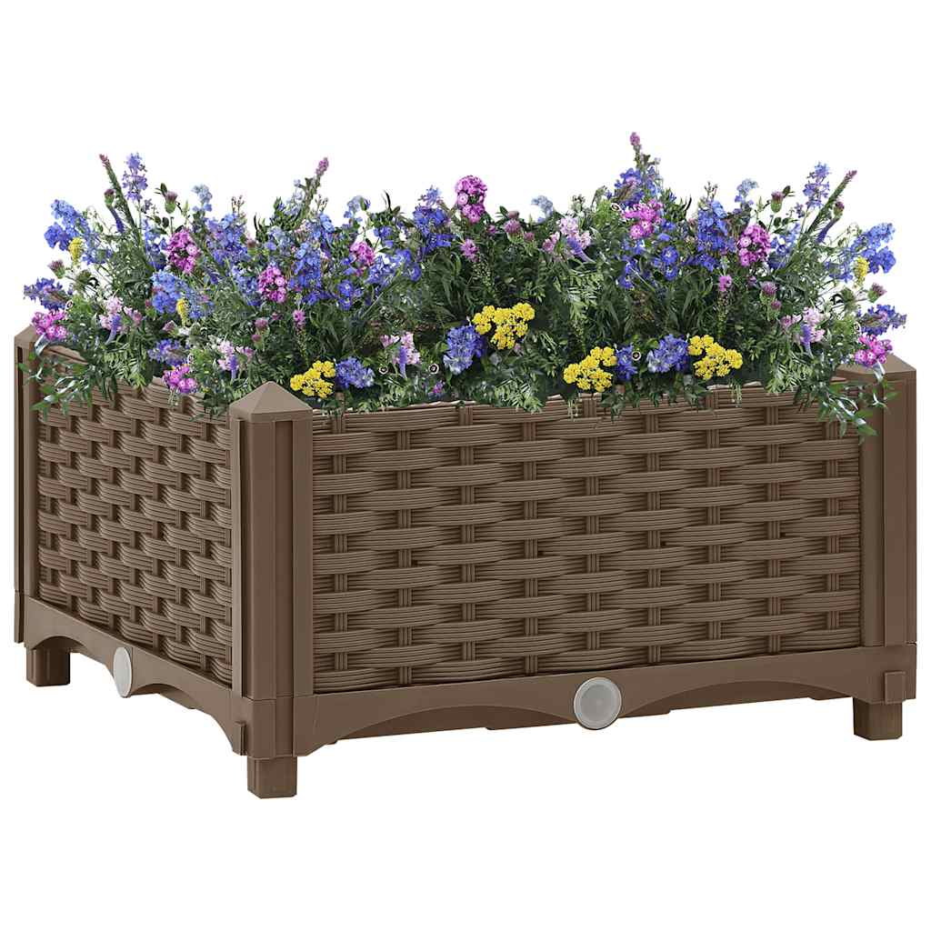 Hochbeet 40X40X23 Cm Polypropylen Braun