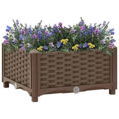 Hochbeet 40X40X23 Cm Polypropylen Braun