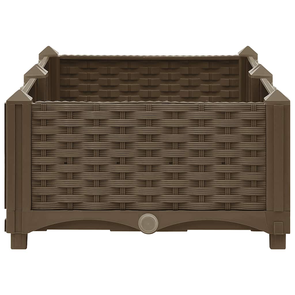 Hochbeet 80X40X23 Cm Polypropylen Braun