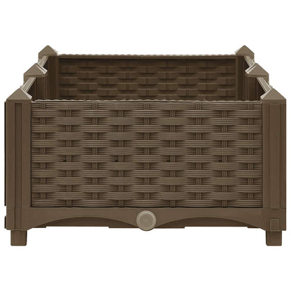 Hochbeet 80X40X23 Cm Polypropylen Braun