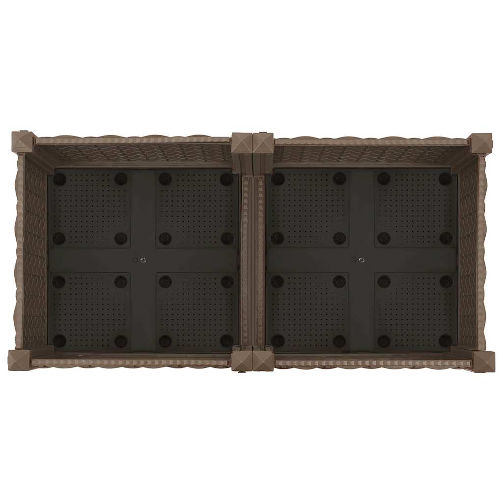 Hochbeet 80X40X23 Cm Polypropylen Braun