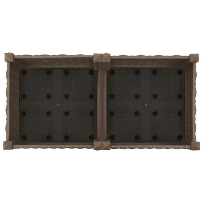Hochbeet 80X40X23 Cm Polypropylen Braun