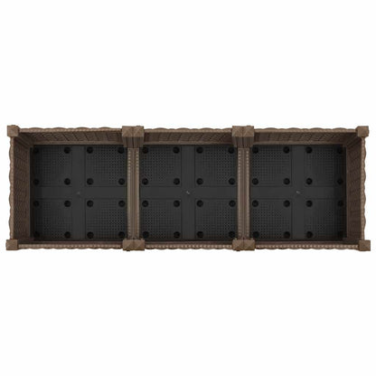 Hochbeet 120X40X23 Cm Polypropylen Braun