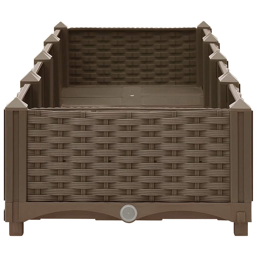 Hochbeet 160X40X23 Cm Polypropylen Braun