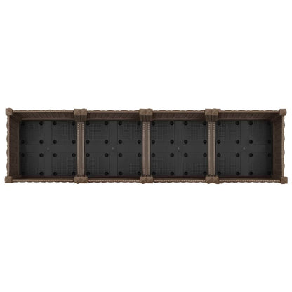 Hochbeet 160X40X23 Cm Polypropylen Braun