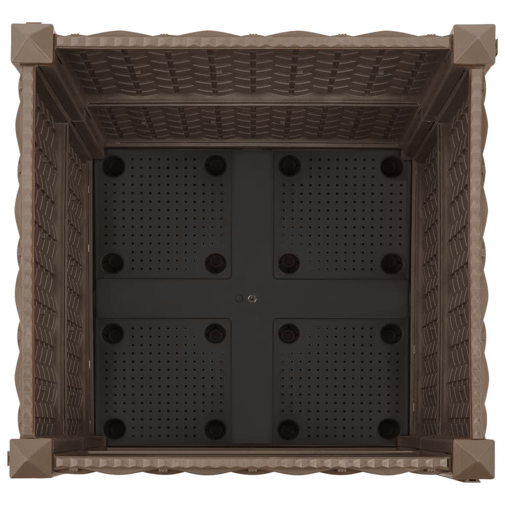 Hochbeet 40X40X38 Cm Polypropylen Braun
