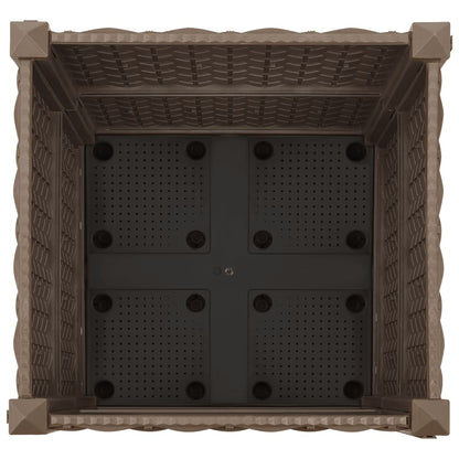 Hochbeet 40X40X38 Cm Polypropylen Braun