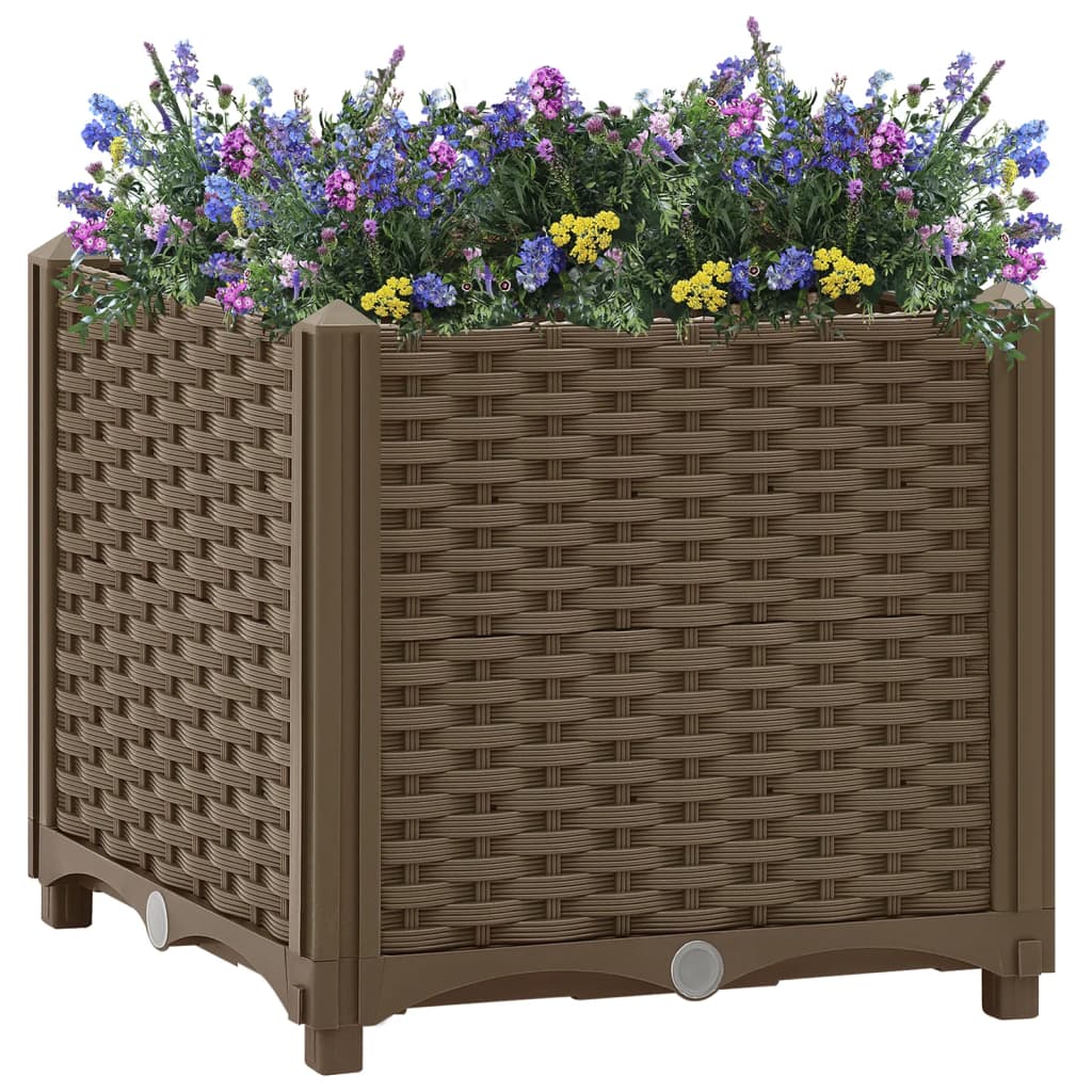 Hochbeet 40X40X38 Cm Polypropylen Braun