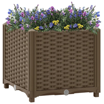 Hochbeet 40X40X38 Cm Polypropylen Braun