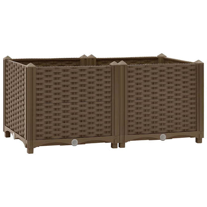 Hochbeet 80X40X38 Cm Polypropylen Braun