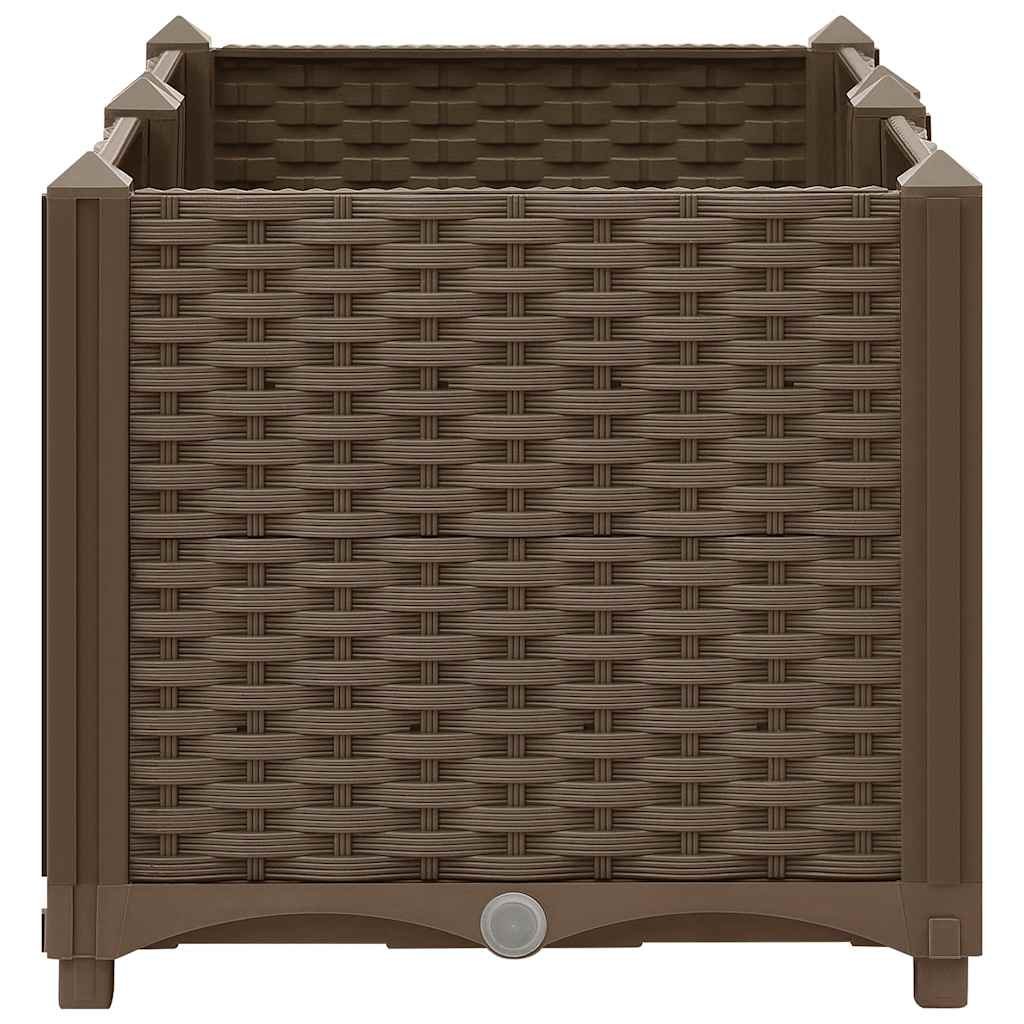 Hochbeet 80X40X38 Cm Polypropylen Braun