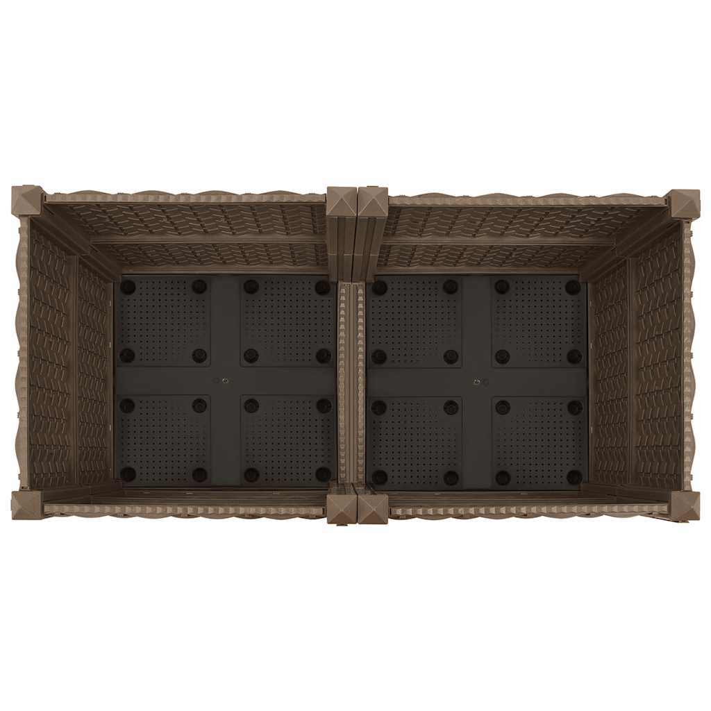 Hochbeet 80X40X38 Cm Polypropylen Braun