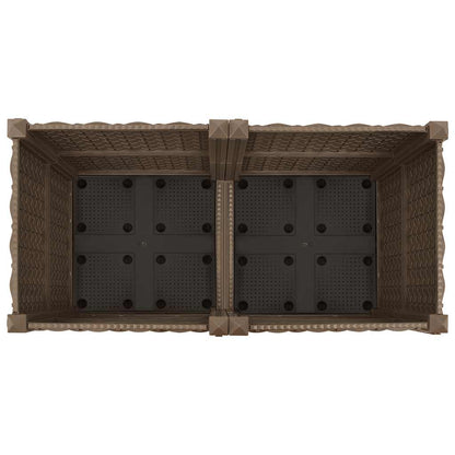 Hochbeet 80X40X38 Cm Polypropylen Braun